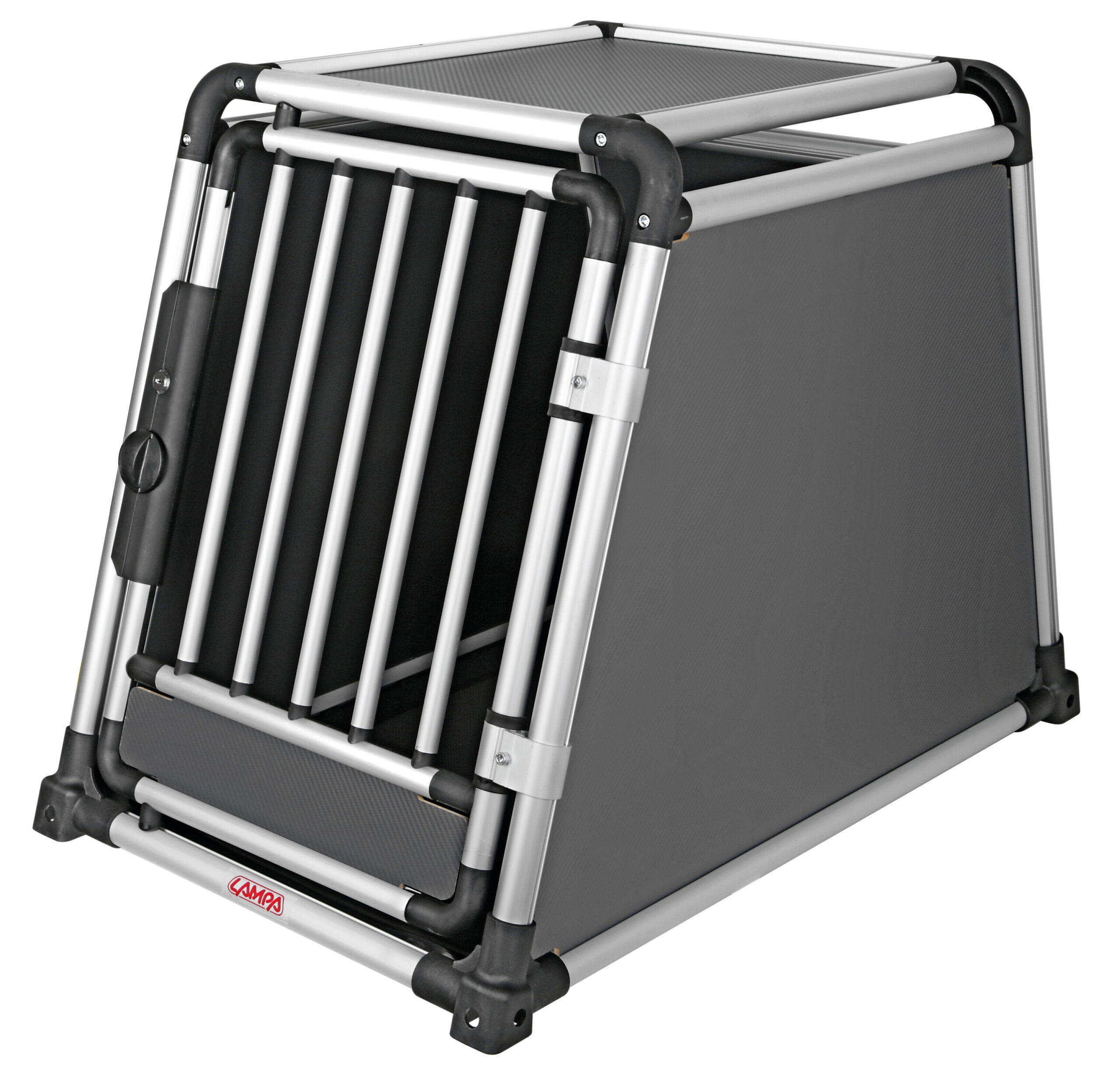 Premium, trasportino in lega di alluminio, specifico per il trasporto di animali in auto - Type 8 - 55 x 90 x H 66 cm - immagine 2