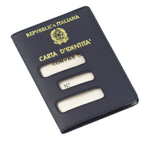 Porta carta d'identit&agrave; cartacea (vecchio formato)