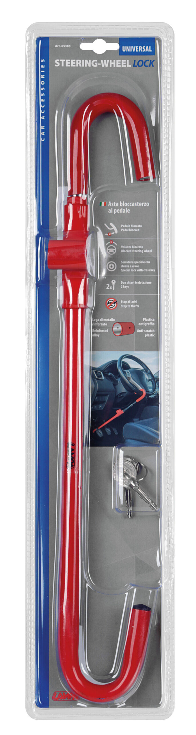 Asta bloccasterzo-pedale - immagine 2