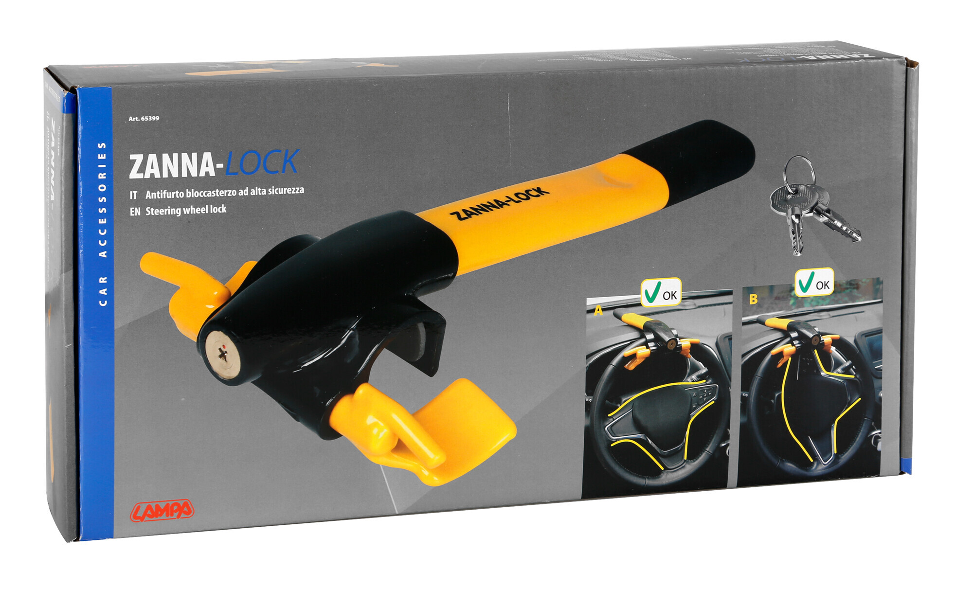 Zanna-Lock, antifurto bloccasterzo - immagine 2