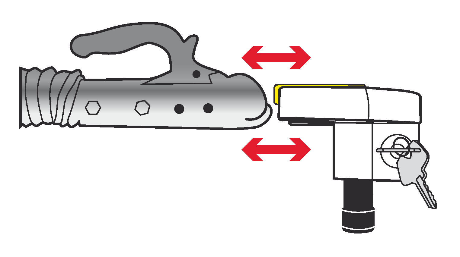 Antifurto per gancio rimorchio - immagine 5