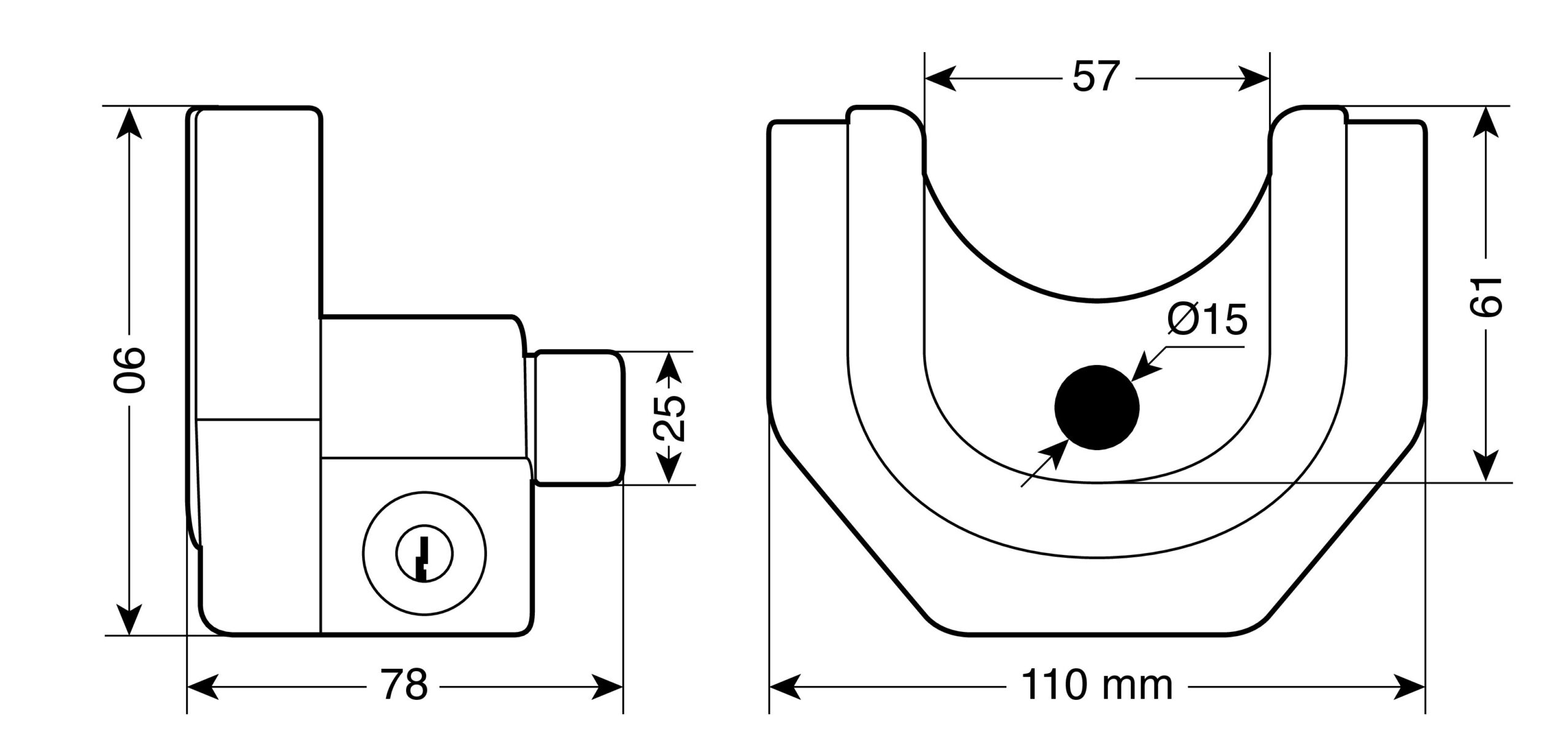 Antifurto per gancio rimorchio - immagine 6