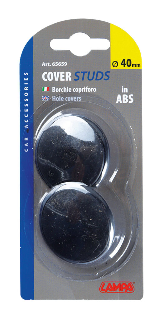 Coppia borchie copriforo in ABS - Ø 40 mm