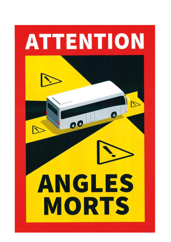 Contrassegno magnetico angoli morti, 1 pz - Autobus