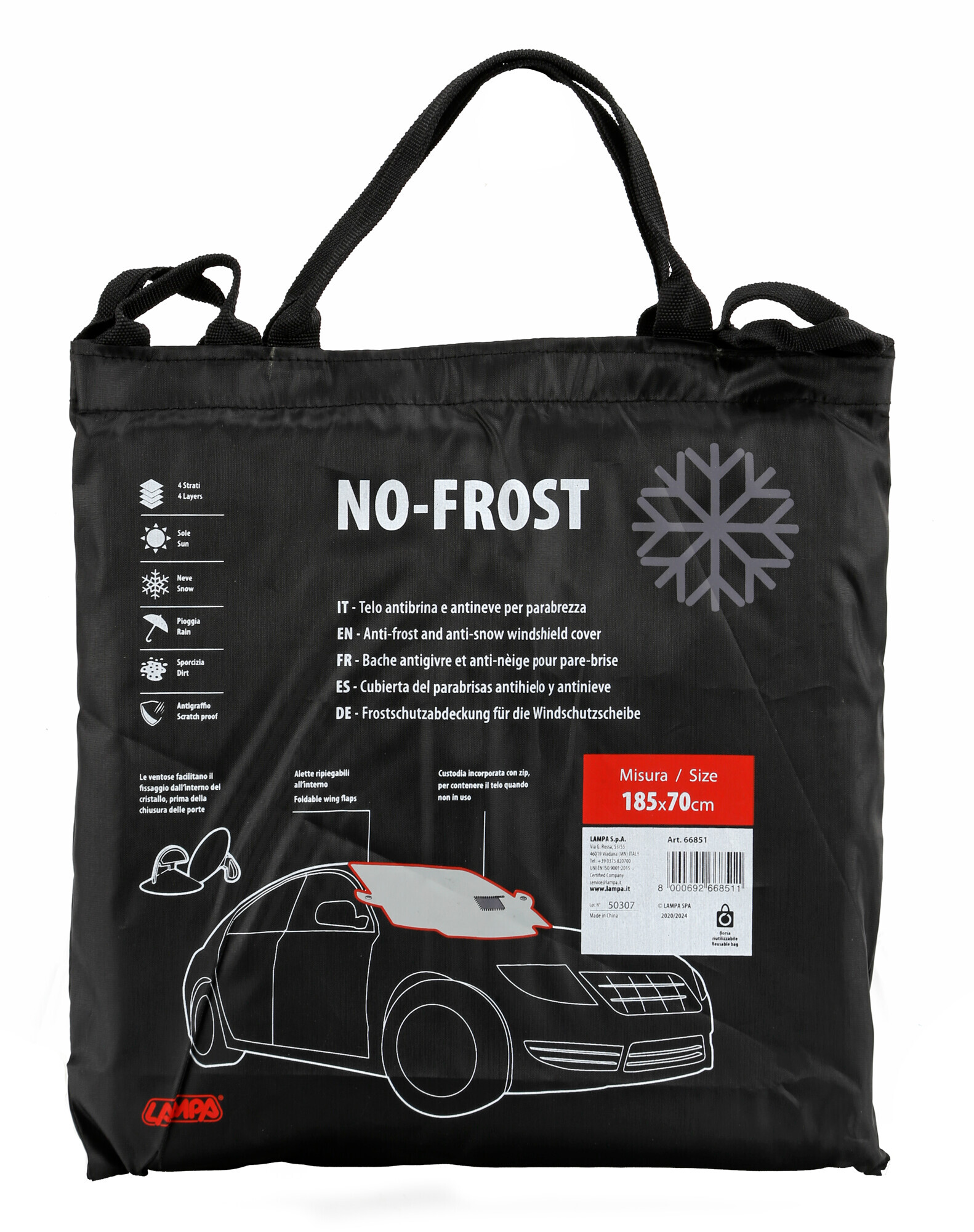 No-Frost, telo antibrina per parabrezza - 185x70 cm - immagine 4