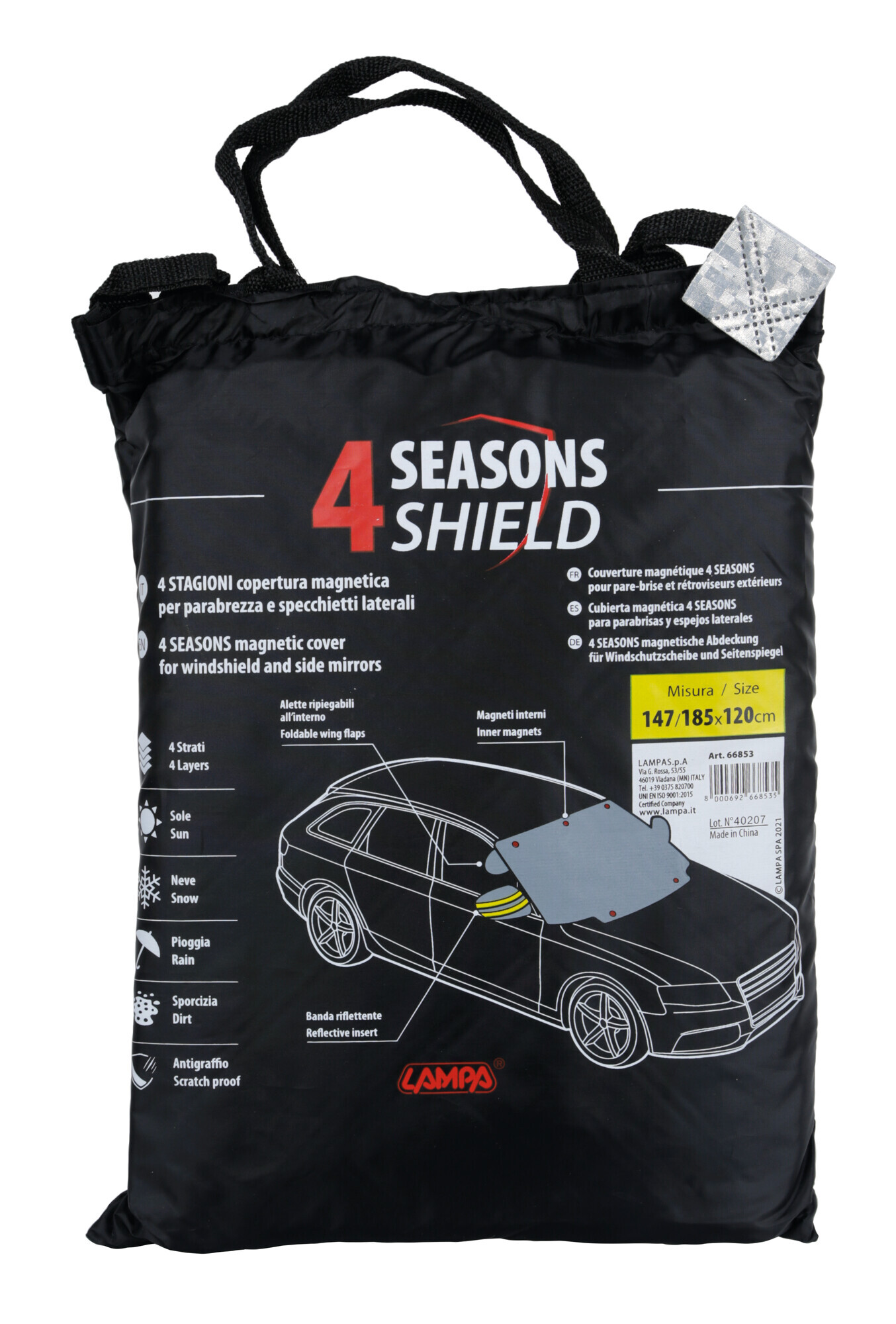 4 Stagioni, copertura magnetica per parabrezza e specchietti laterali - immagine 3