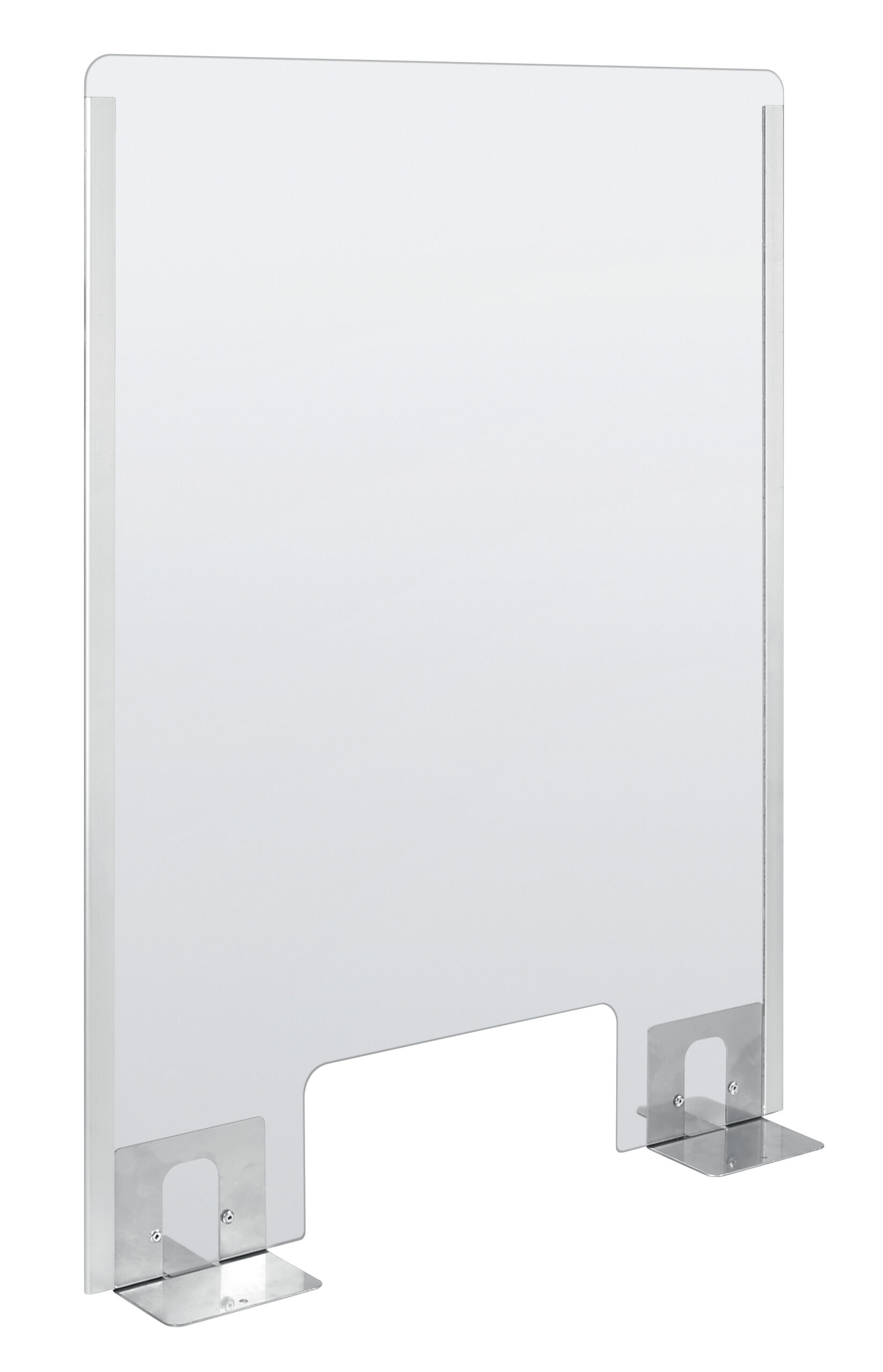 Schermo protettivo parafiato con feritoia per banconi e scrivanie - 660x960 mm