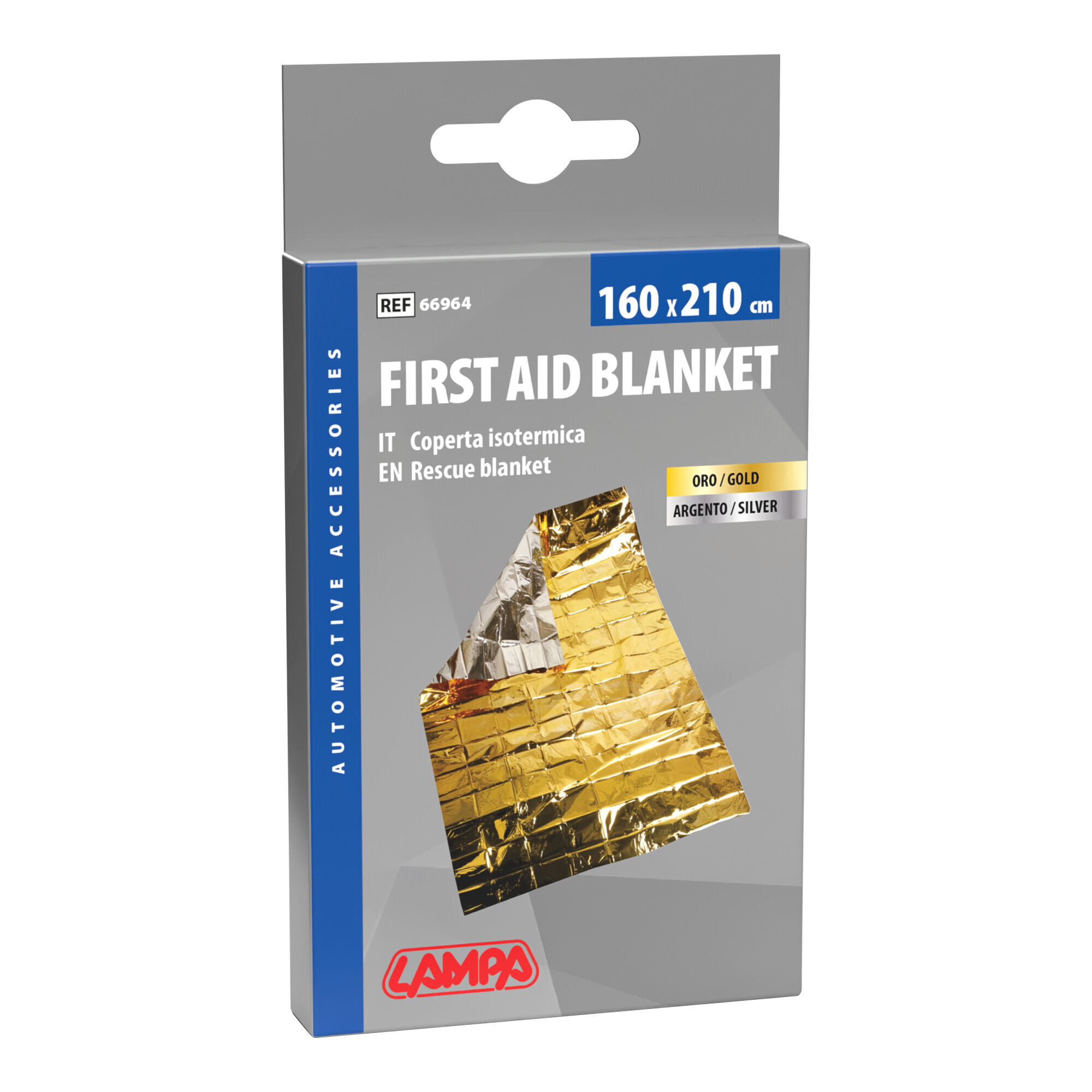 Coperta isotermica oro/argento - 160x210 cm - immagine 2