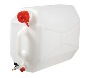 Tanica in polietilene con rubinetto in metallo - 25 L - Orizzontale