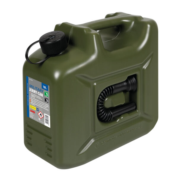 Tanica carburante in polietilene, modello militare - 10 L