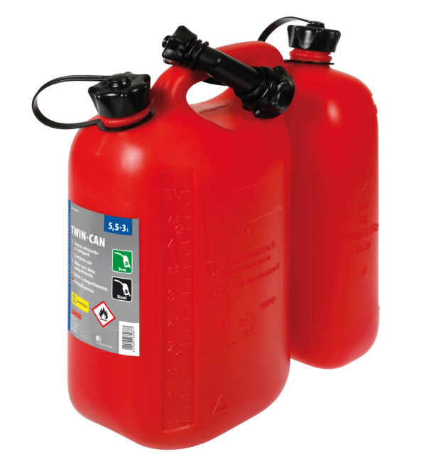 Tanica carburante a 2 comparti - 5,5+3 L