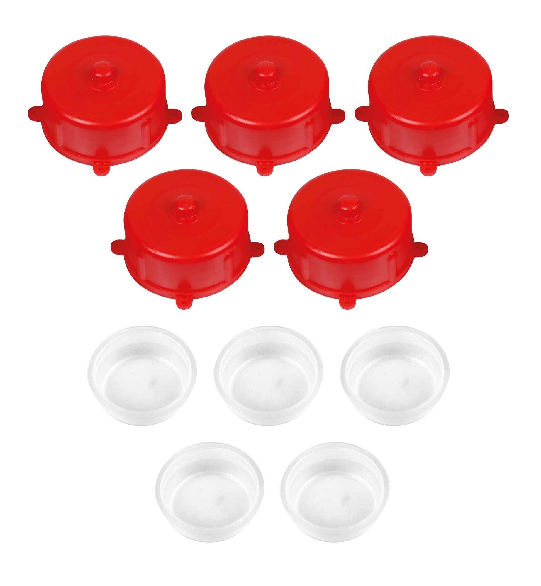 Set 5 tappi e sottotappi per taniche in plastica