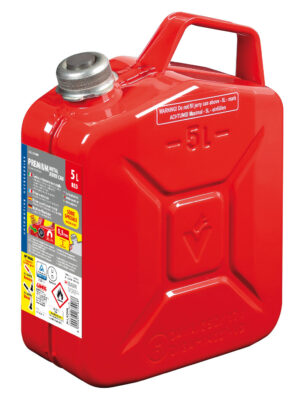 Premium, tanica carburante in metallo - 5 L - Rosso