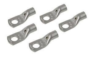 Set 5 pz capicorda da graffare in rame stagnato - sezione 25 mm² - foro 8 mm