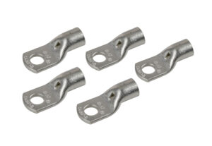 Set 5 pz capicorda da graffare in rame stagnato - sezione 35 mm² - foro 8 mm