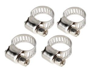Fascette stringitubo in acciaio inox - set 4 pz - ↔ 8 mm - Ø 8-12 mm