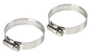 Fascette stringitubo in acciaio inox - set 2 pz - ↔ 12 mm - Ø 33-57 mm