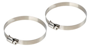 Fascette stringitubo in acciaio inox - set 2 pz - ↔ 12 mm - Ø 78-101 mm