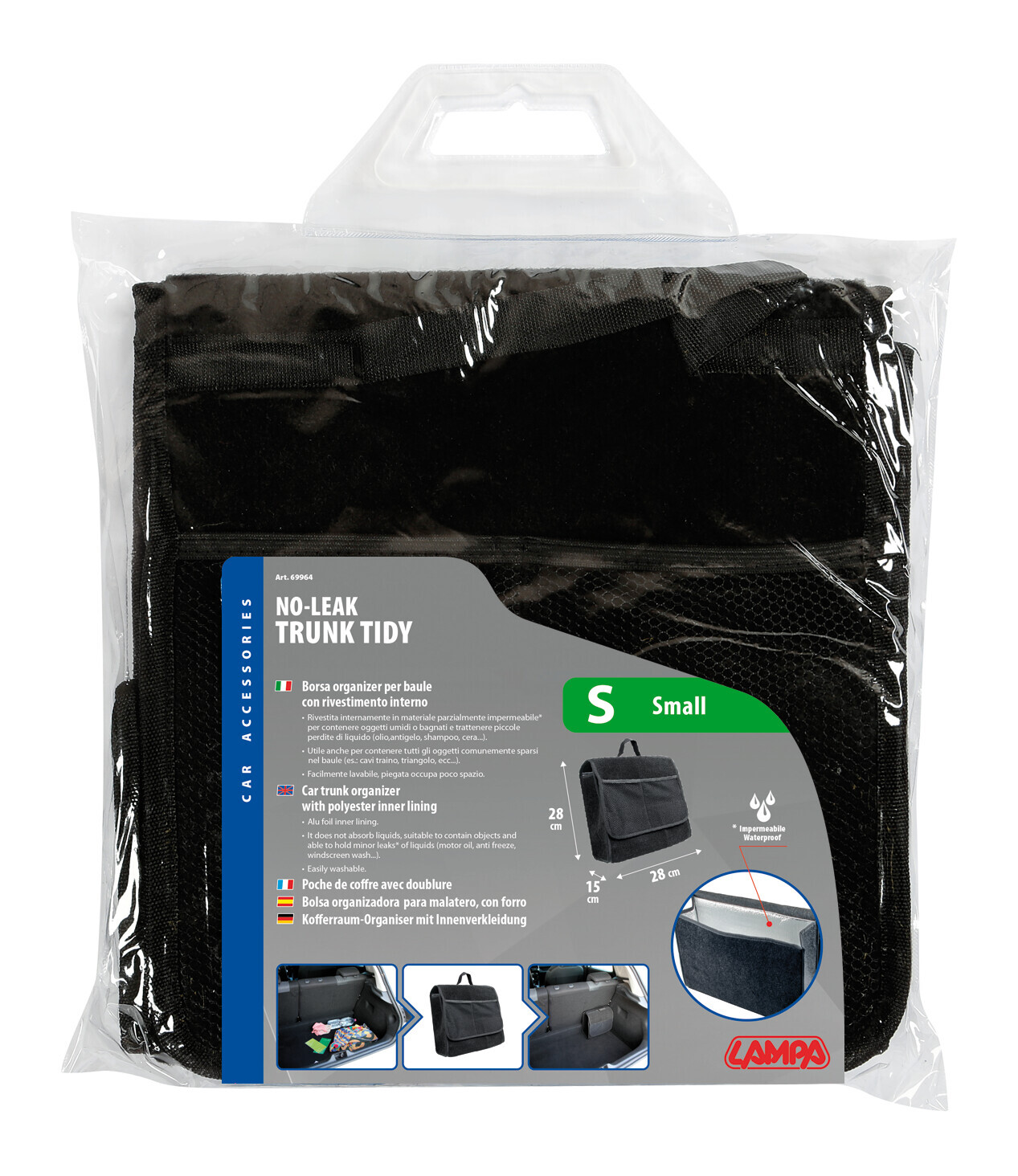 Borsa organizer per baule con rivestimento interno - S - immagine 7