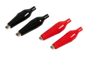 Micro-clips, set 4 pinzette isolate - 4,5 cm