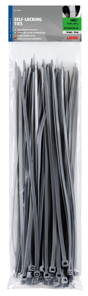 Fascette fermacavo 100 pz - 30 cm - Grigio