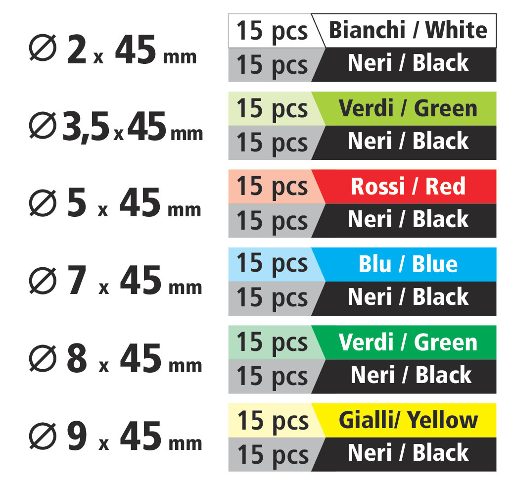 Guaine termorestringenti, set 180 pz - immagine 4