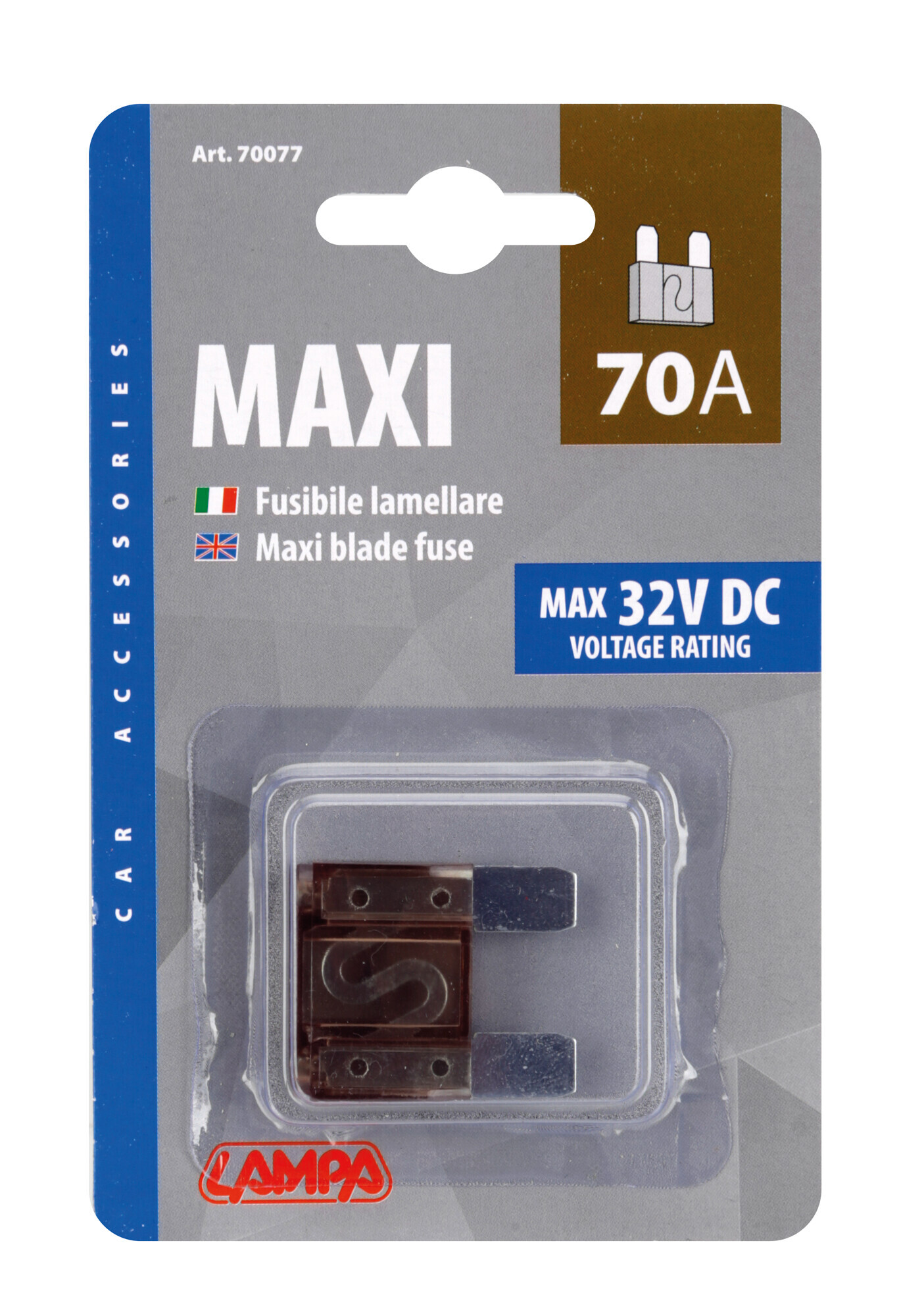 Fusibile lamellare Maxi, 12/32V - 70A - immagine 2