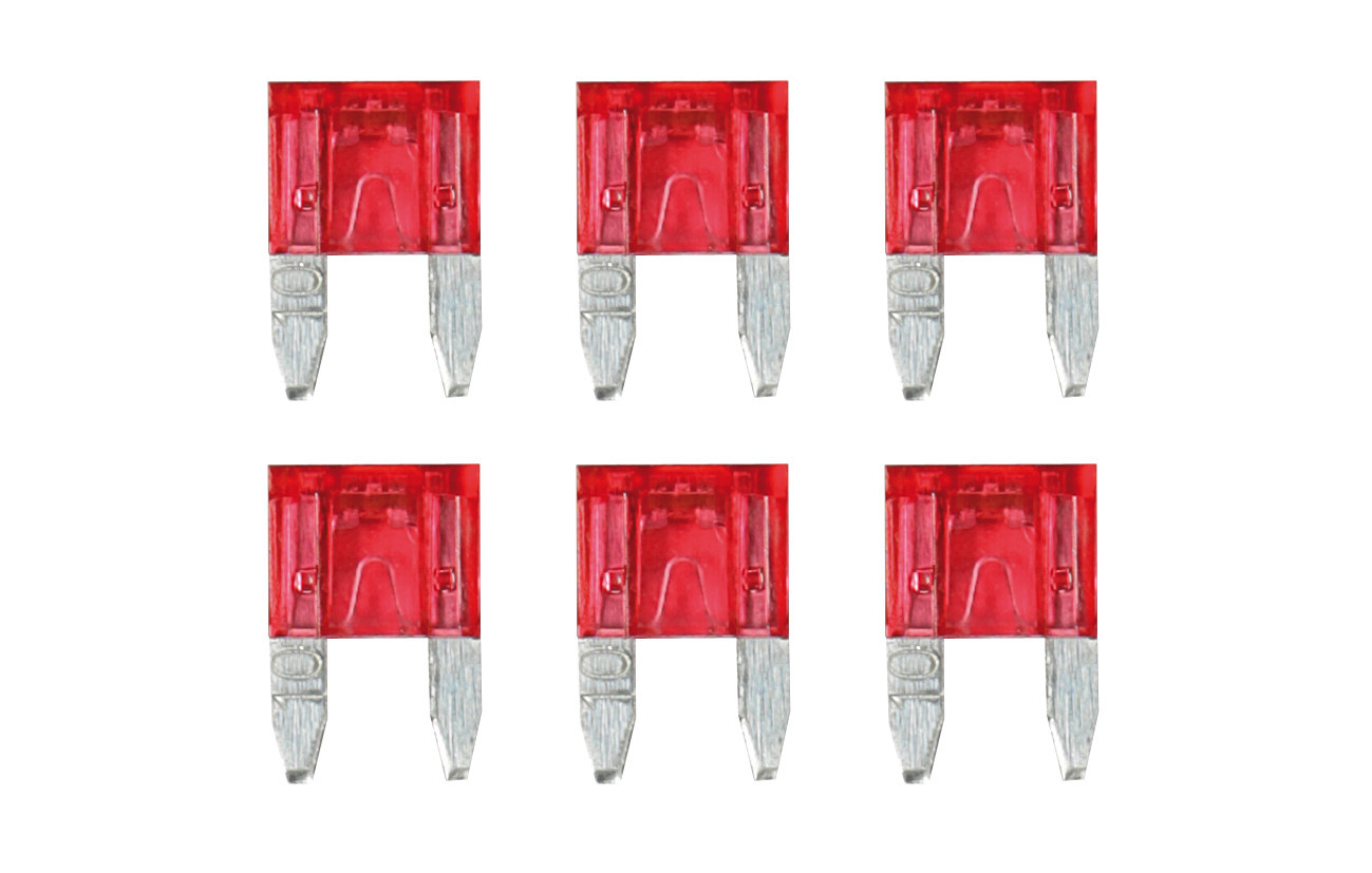 Smart Led, set 6 micro-fusibili lamellari con spia a led, 12/32V - 10A 1 Smart Led, set 6 micro-fusibili lamellari con spia a led, 12/32V - 10A