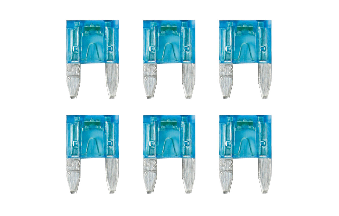 Smart Led, set 6 micro-fusibili lamellari con spia a led, 12/32V - 15A 1 Smart Led, set 6 micro-fusibili lamellari con spia a led, 12/32V - 15A