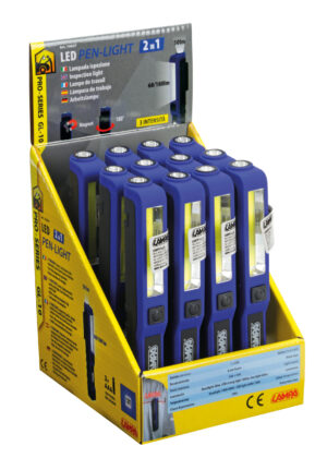 GL-10, lampada ispezione a Led con torcia - Display 12 pz