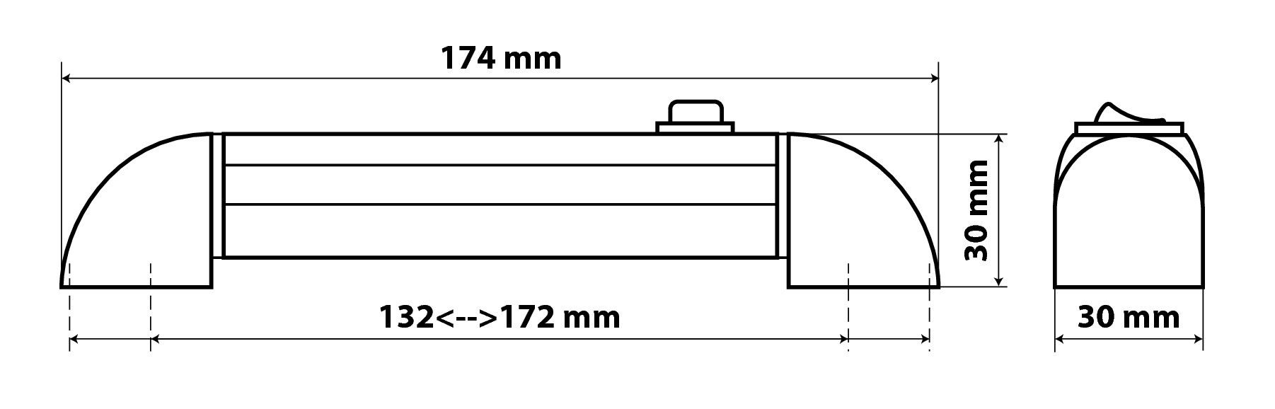 Pivot-4, luce di cortesia a 4 led, 12/24V - immagine 7