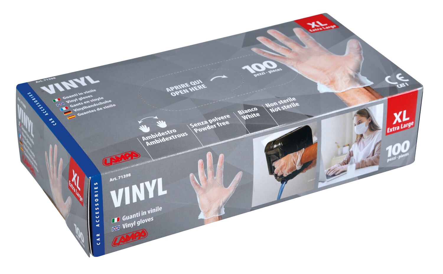 Guanti in vinile - 100 pz 2 Guanti in vinile - 100 pz - immagine 2