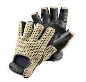 Pilot-1, guanti guida mezze dita - XL - Nero