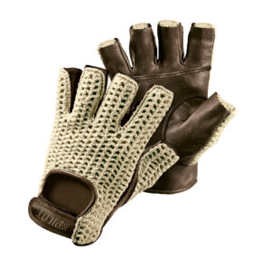 Pilot-1, guanti guida mezze dita - XL - Marrone