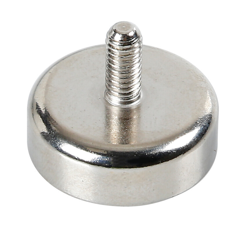 Magnet M4, magnete con gambo filettato M4 - Confezione da 3 pezzi - immagine 2