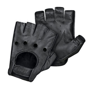 Pilot-2, guanti guida mezze dita - XL - Nero