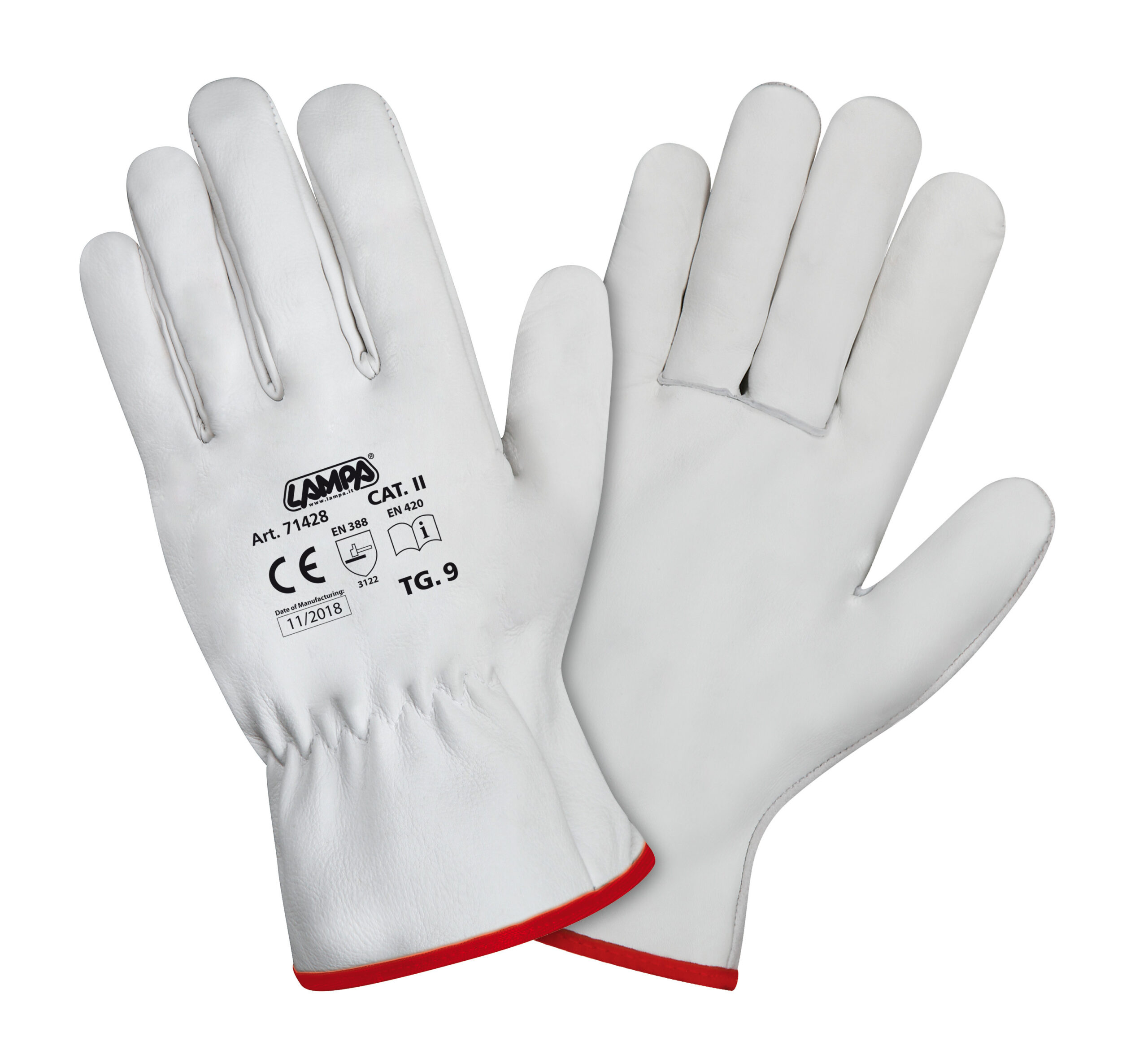 Guanti in pelle fiore di vitello - 9