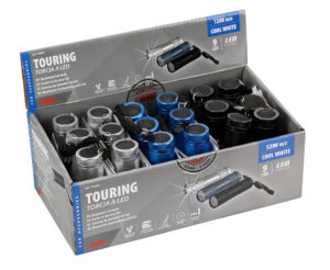 Touring, torcia a 9 Led, 1200 Mcd - Display 18 pz