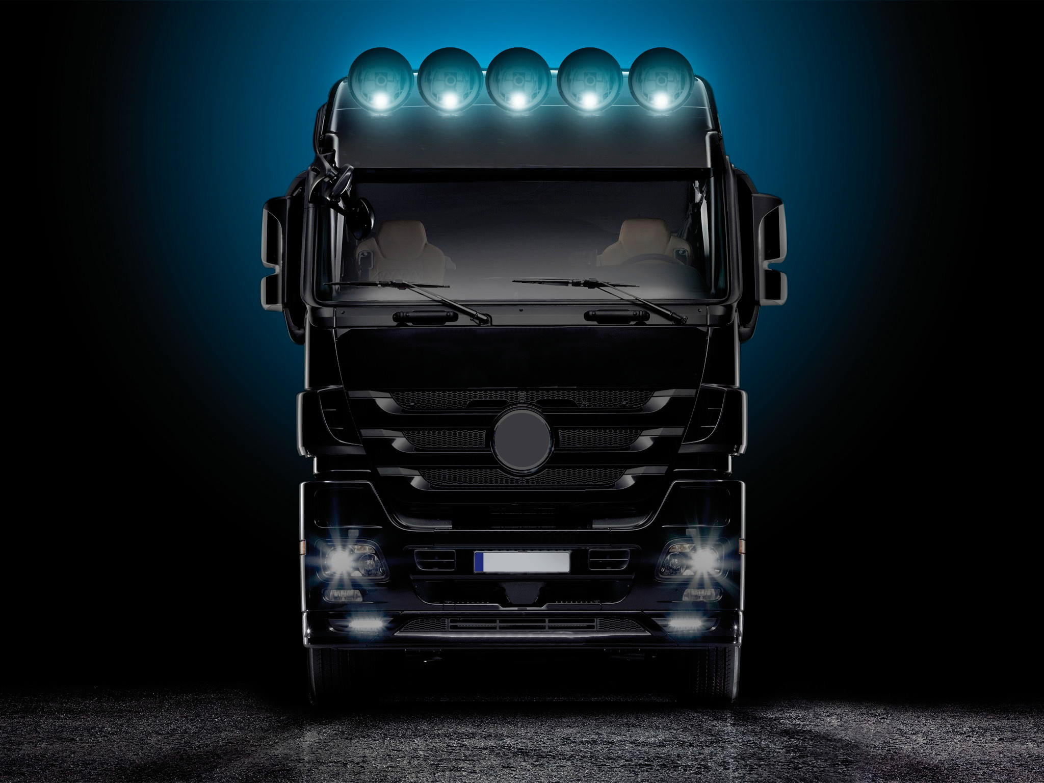 Neptune, faro alogeno di profondità con luce di posizione - Ø 220 mm - immagine 5