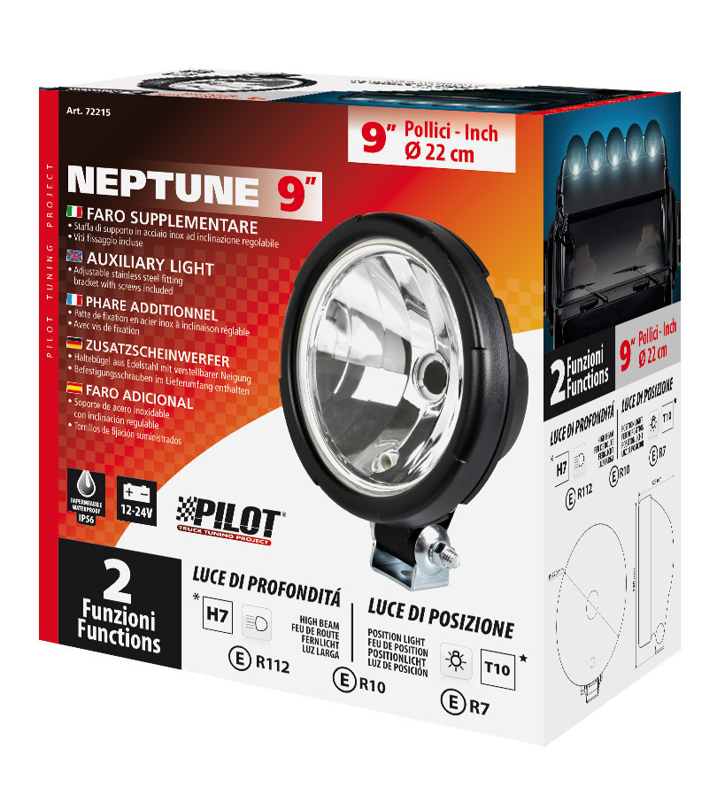 Neptune, faro alogeno di profondità con luce di posizione - Ø 220 mm - immagine 4