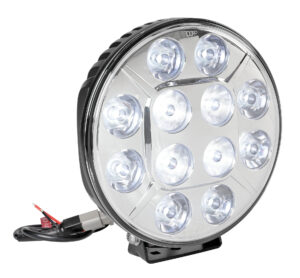 Orion, proiettore supplementare a 12 Led - 12/24V - Ø 215 mm - Cromo