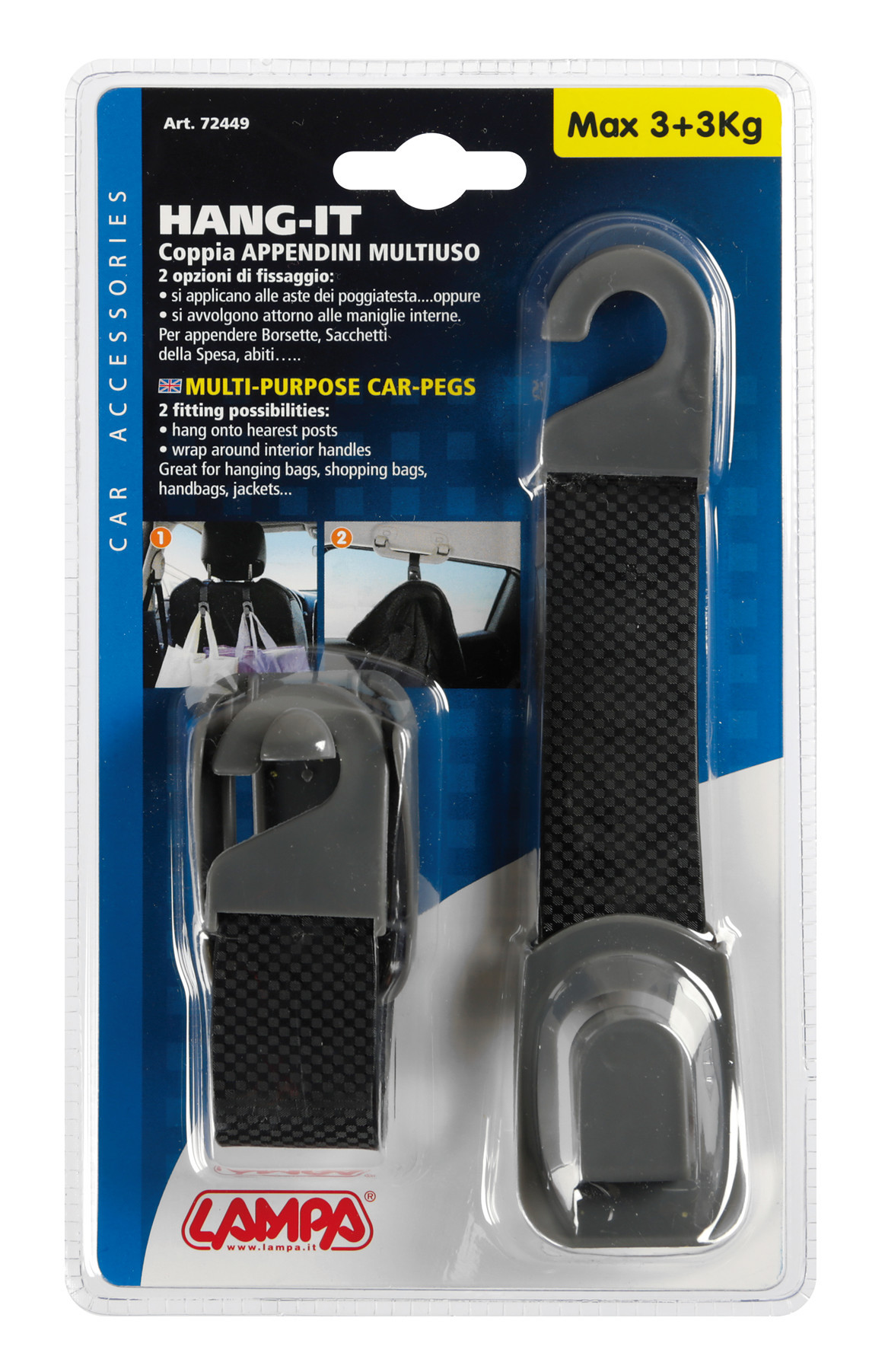 Hang-It, coppia appendini multiuso - immagine 3