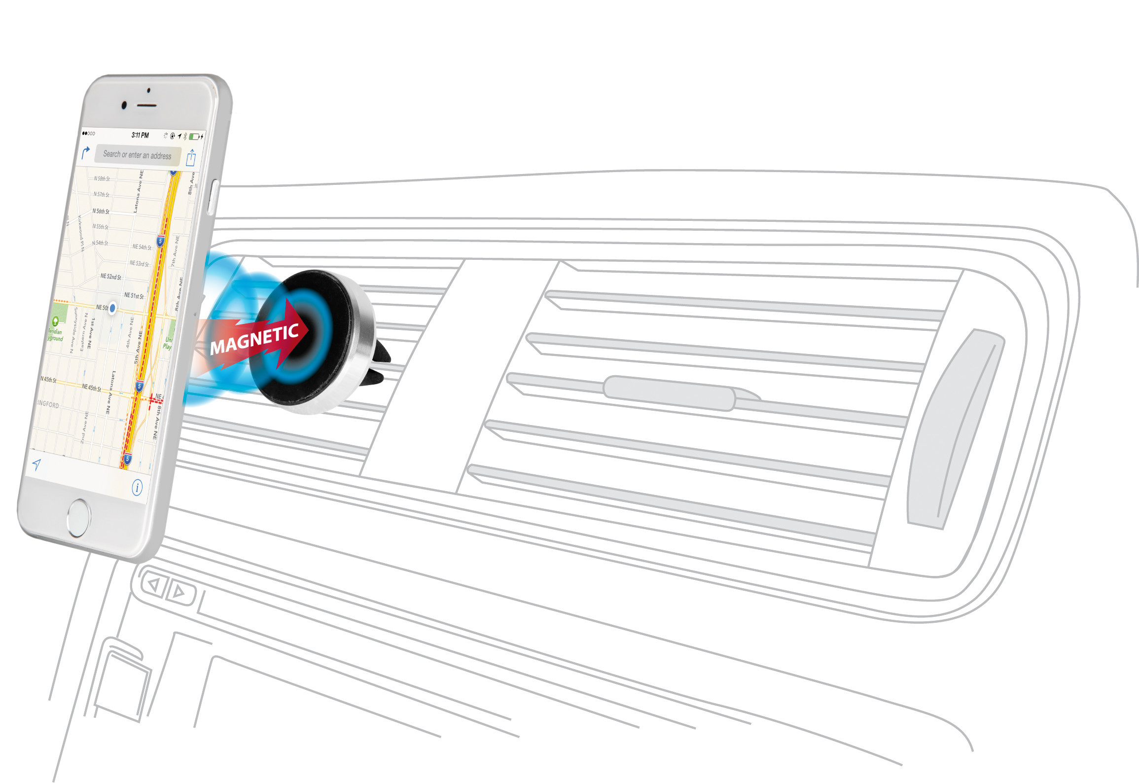 Magneto, porta telefono magnetico a clip - immagine 5
