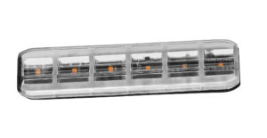 Luce di segnalazione multifunzione flessibile a 6 Led, 12/24V - Arancio