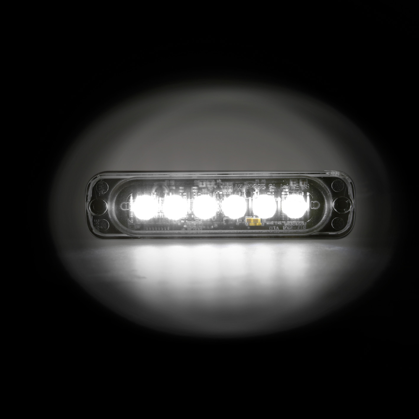 Luce strobo multifunzione - 6 Led - 12/24V - Bianco - immagine 4