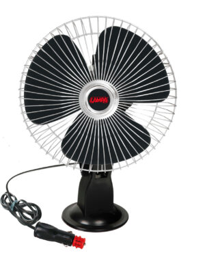 Chrome-fan, ventilatore con ventosa &Oslash; 8" - 12V