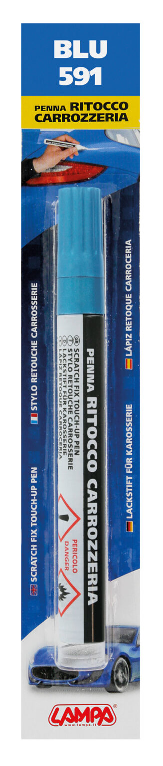 Penna ritocco carrozzeria - Blu - 591
