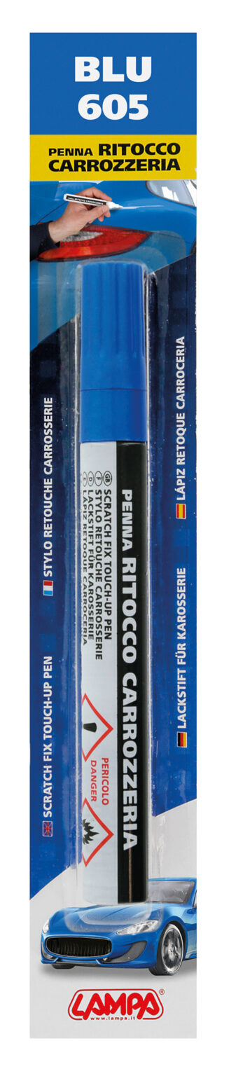 Penna ritocco carrozzeria - Blu - 605