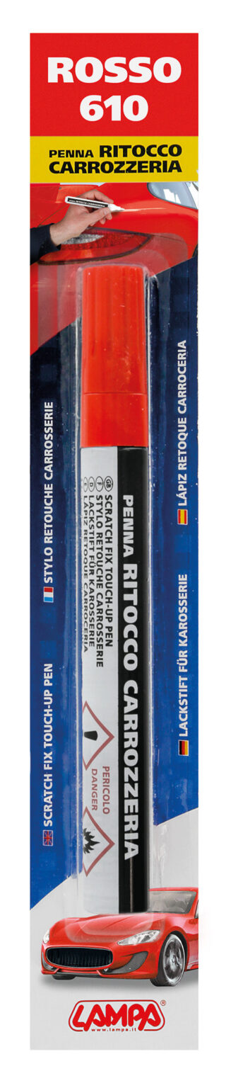 Penna ritocco carrozzeria - Rosso - 610