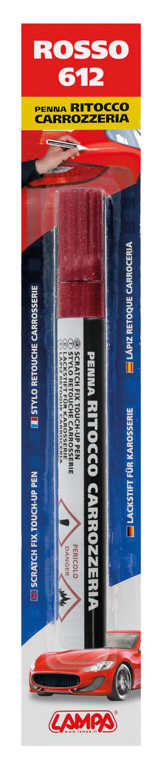 Penna ritocco carrozzeria - Rosso - 612